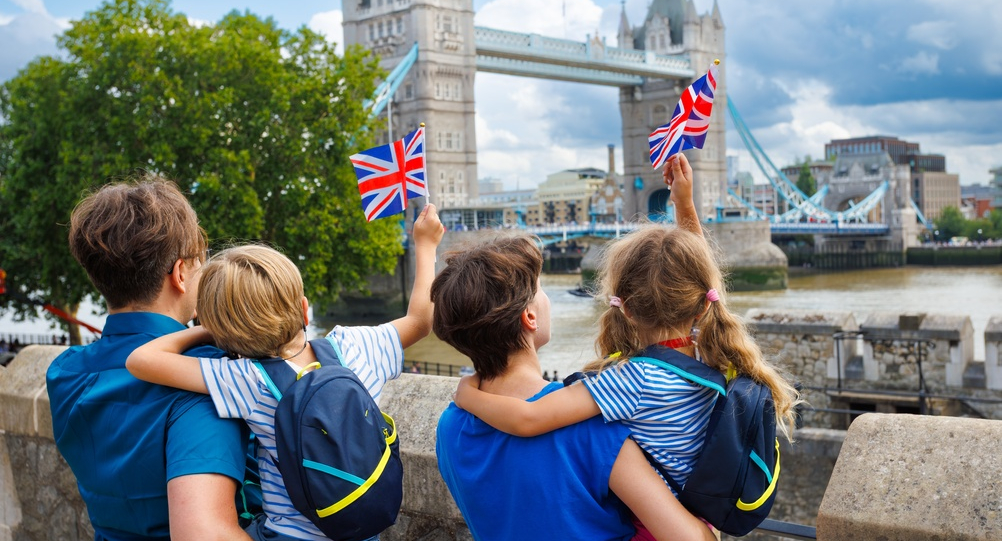 Family of four in London, UK