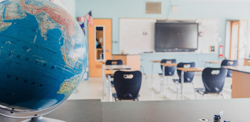 A school classroom in Los Angeles